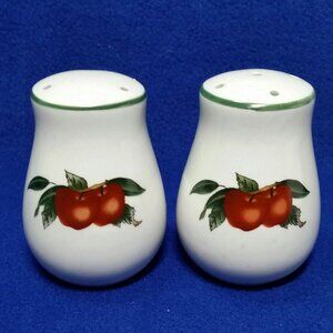 Cades Creek Apple Salt and Pepper Shakers WSP Apples and Blossoms 3 & 5 Holes